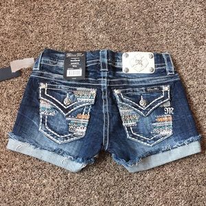 NWT Miss Me Embroidered Shorts